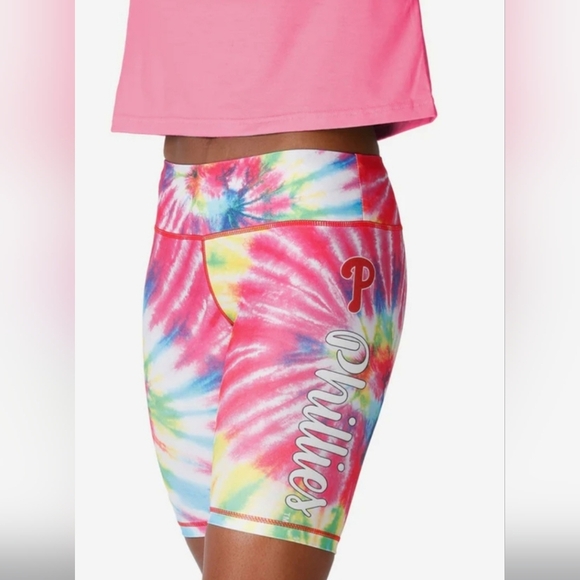 Philadelphia Phillies Multicolor Tie-Dye Shorts 9" Inseam 2XL - Picture 1 of 5